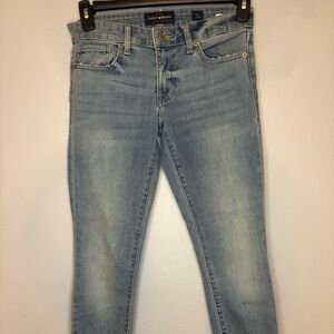 Lucky Brand Light Blue Stella Skinny Jeans Size 2/26, Raw Hem